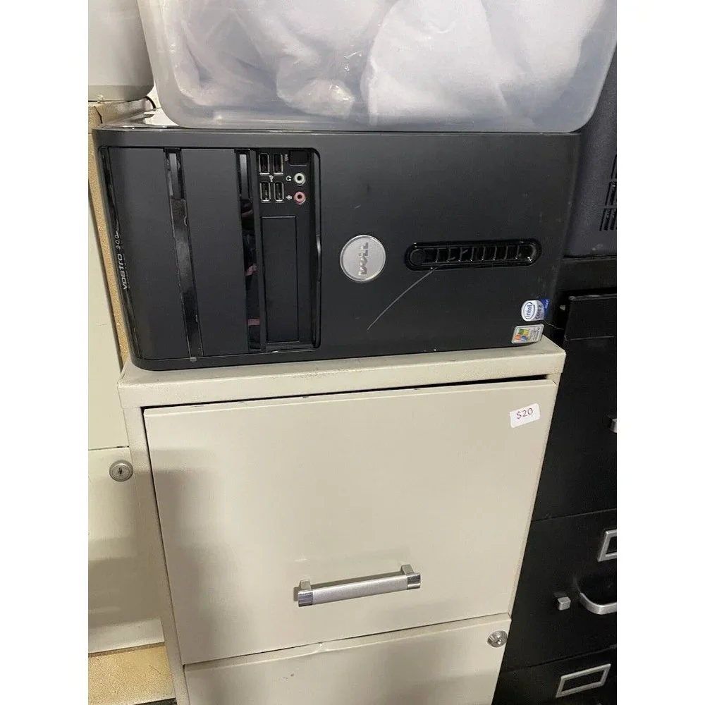 Lot 13 Dell Desktop Computers, 1 Server, 1 Canon Printer, 2 Monitors, 3 Keyboard